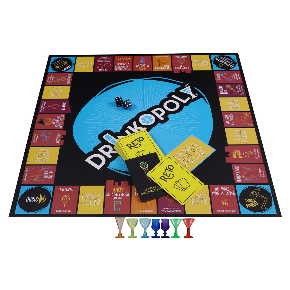 Foto 6 pulgar | Juego De Mesa Para Fiestas Drinkopoly Novelty