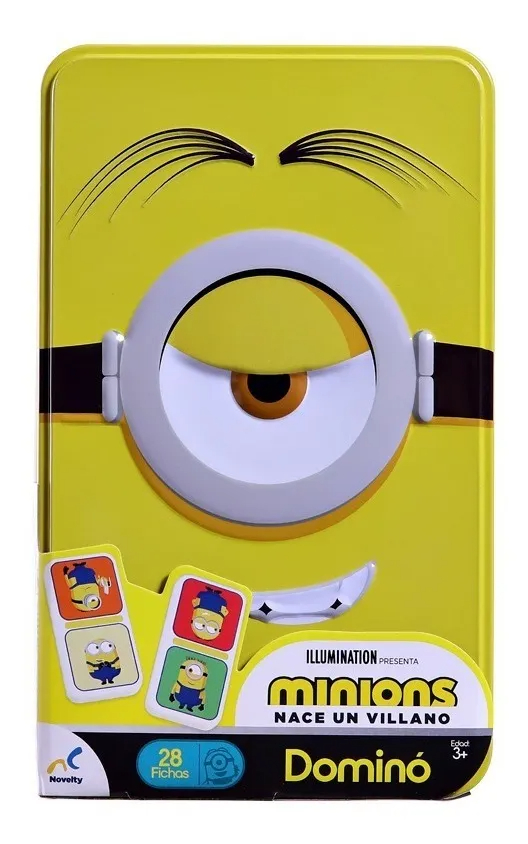 Dominó Para Niños En Caja Metálica De Minions 2 - Novelty