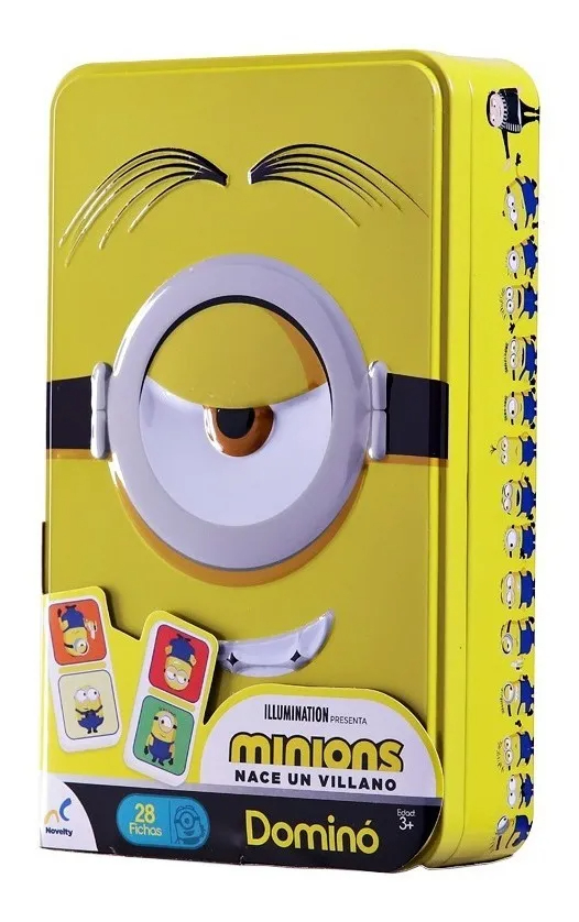 Foto 4 pulgar | Dominó Para Niños En Caja Metálica De Minions 2 - Novelty