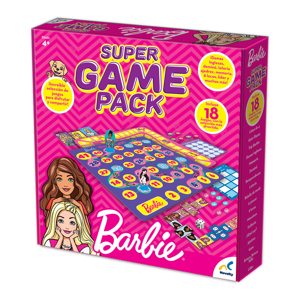 Foto 2 pulgar | Super Game Pack Barbie - Novelty