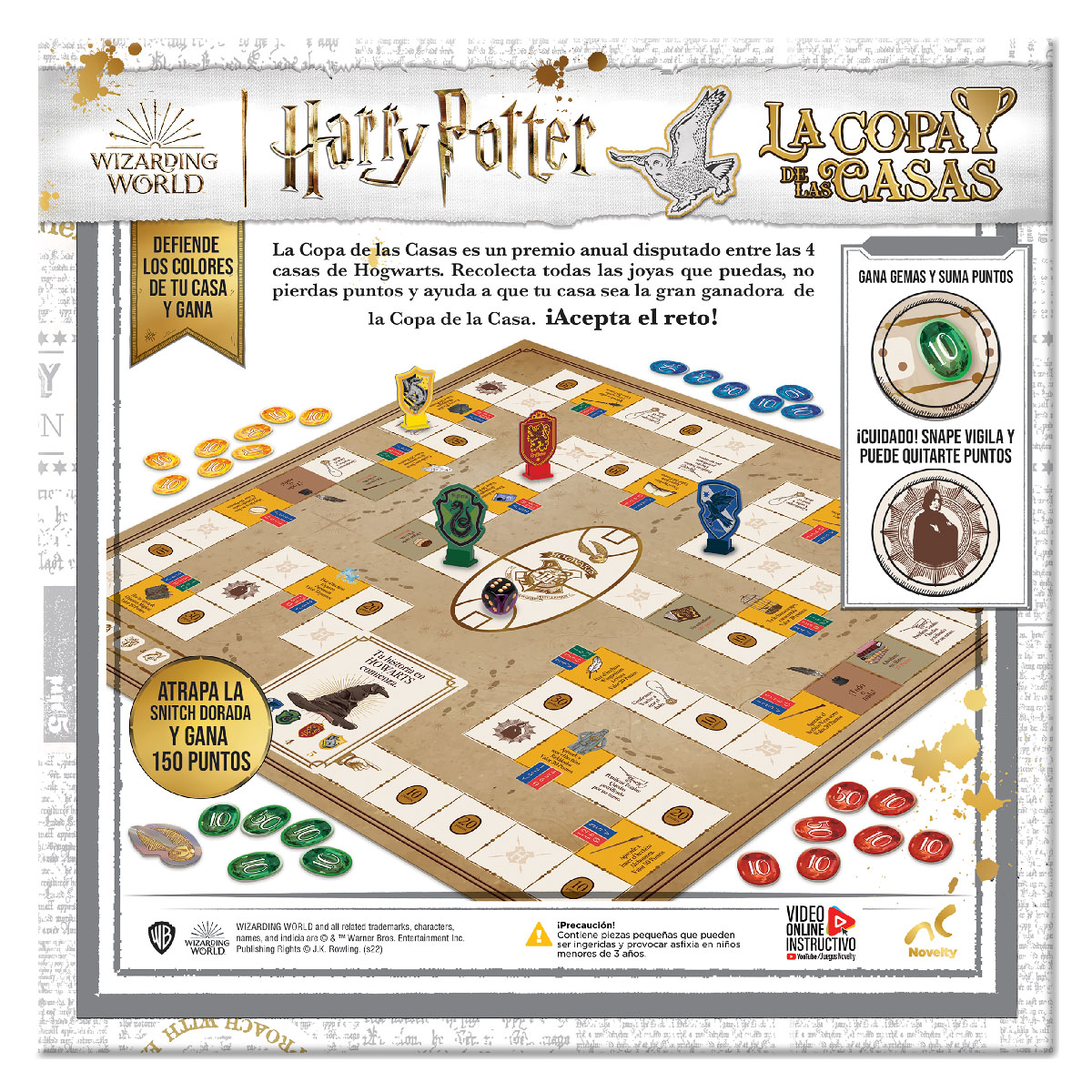 Foto 5 pulgar | Juego De Mesa La Copa De Las Casas Harry Potter - Novelty