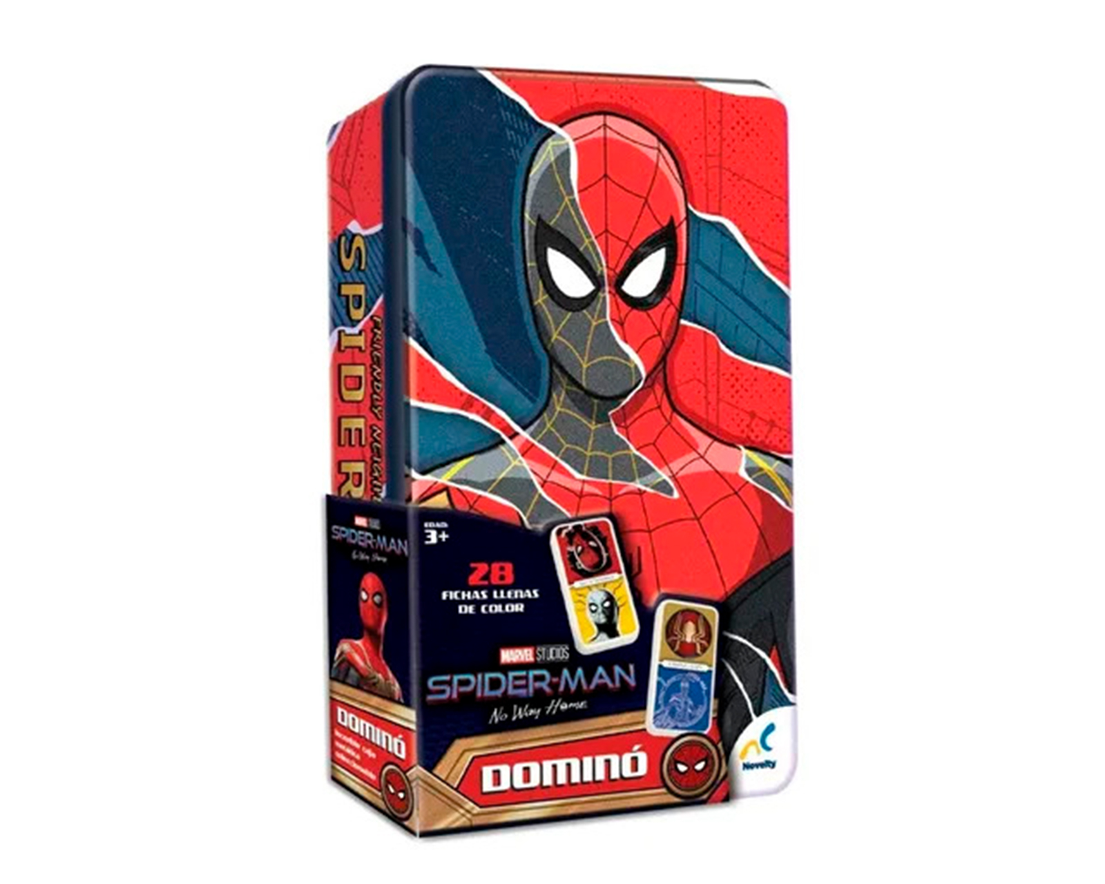 Juego de Mesa Domino Novelty Spider- Man Fichas Temáticas