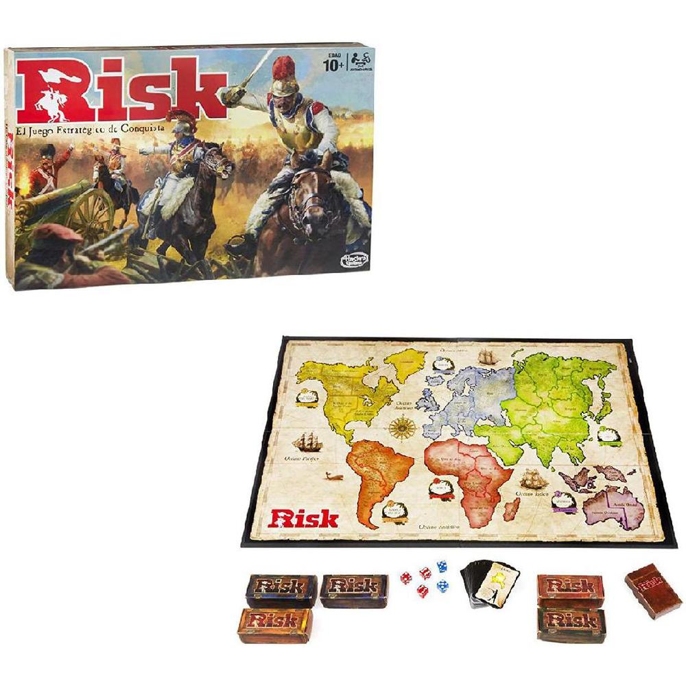 Foto 3 pulgar | Juego De Mesa Risk, Estrategia, Acción, Hasbro