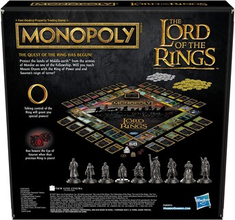Foto 3 | Juego de Mesa Hasbro F1663 Monopoly Señor de los Anillos Edición Especial en Inglés