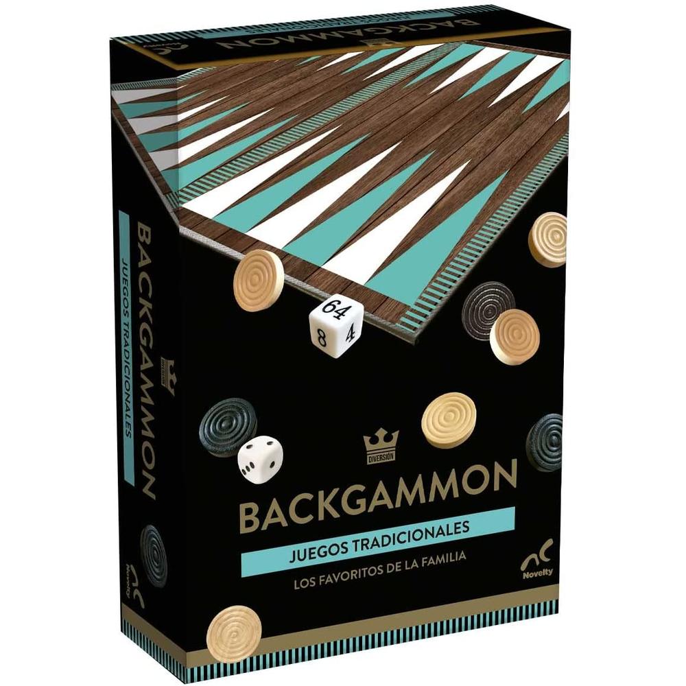 Foto 2 pulgar | Juego De Mesa Novelty Backgammon Clásico de Madera