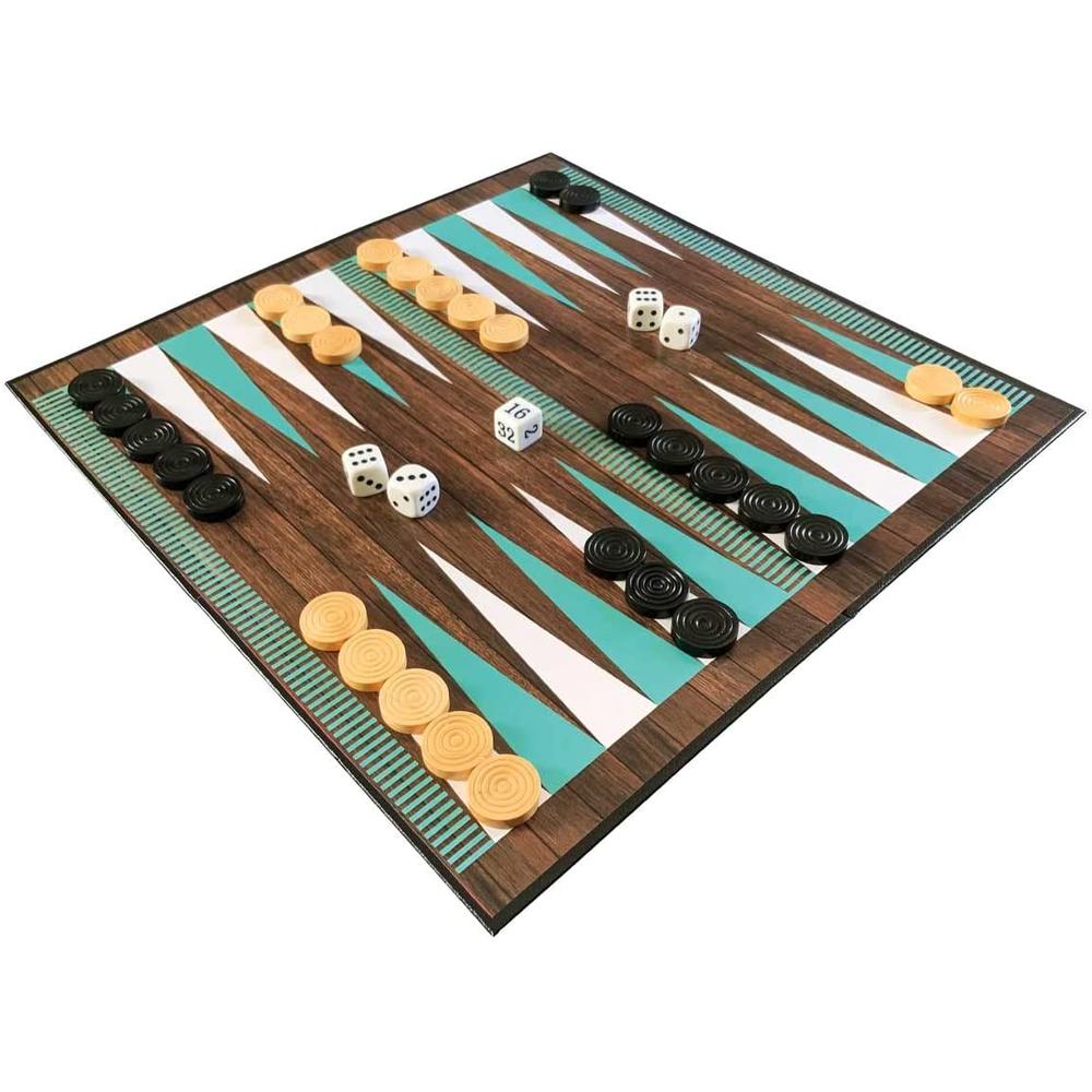 Foto 3 pulgar | Juego De Mesa Novelty Backgammon Clásico de Madera