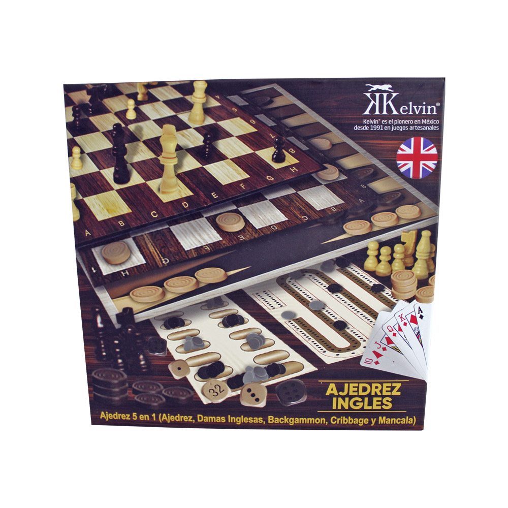 Foto 5 pulgar | Juego KELVIN JMLC101 Ajedrez Internacional Inglés