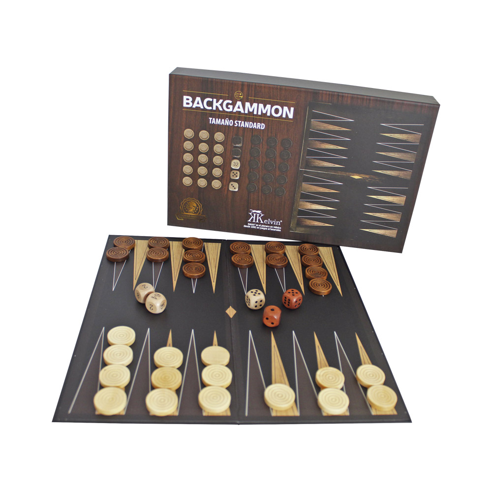 Tablero Backgammon Cartón Foil Td Std Kelvin