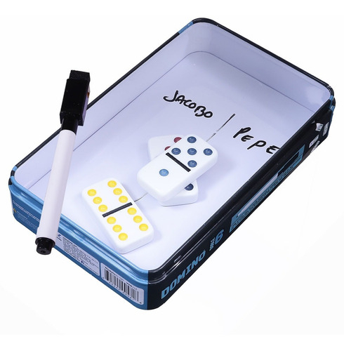 Foto 4 pulgar | Juego de Mesa Novelty Domino Doble 6 con 28 Fichas Jumbo