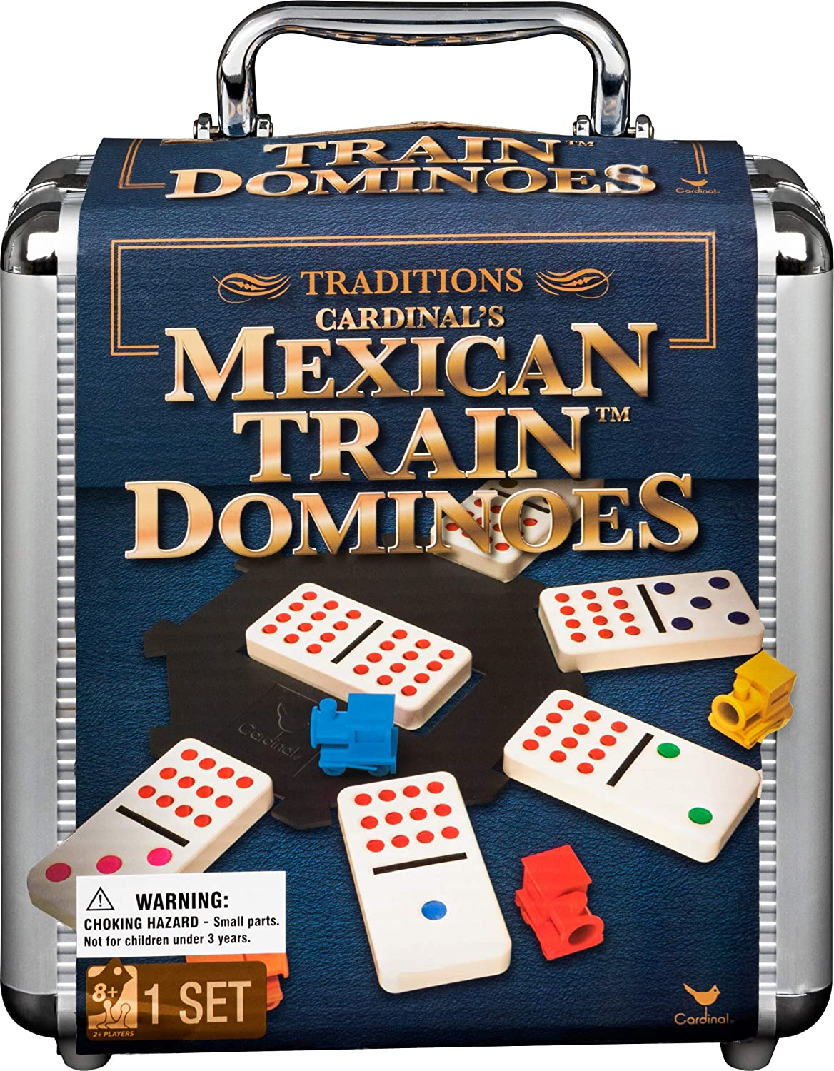 Foto 4 | Venta Internacional - Juego de Dominó con Tren Cardinal Mexicano y Funda de Aluminio