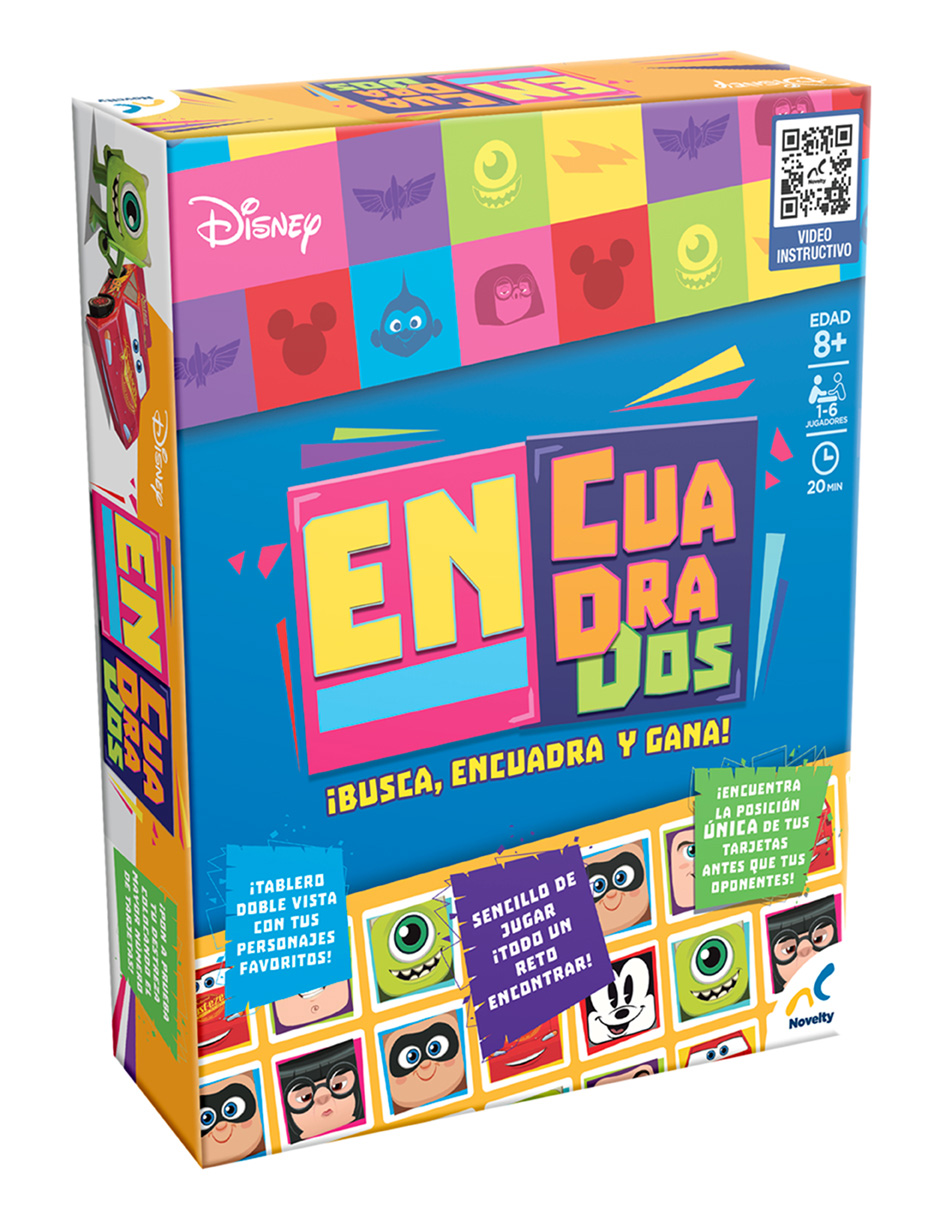 Juego De Mesa Infantil En Cuadrados Disney Pixar Caja De Carton