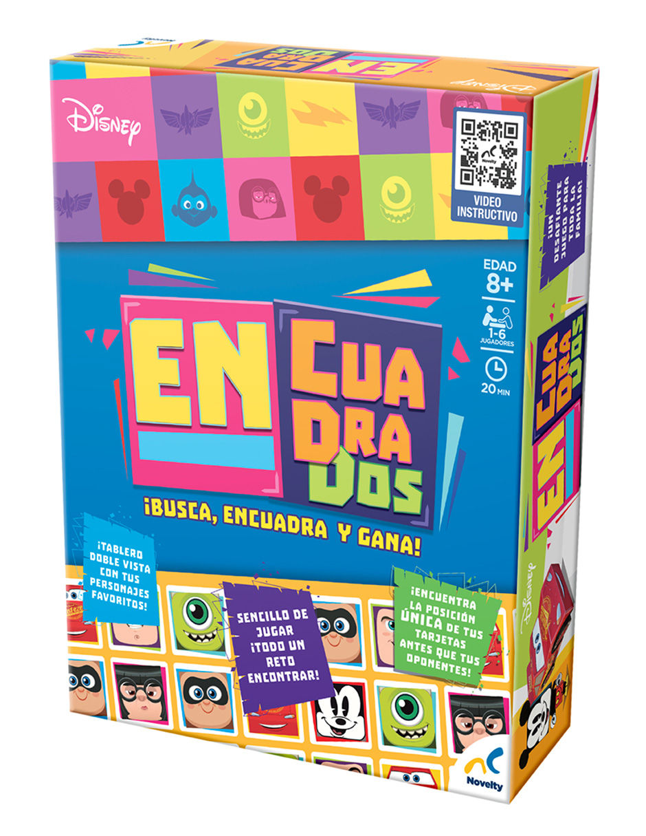 Foto 3 pulgar | Juego De Mesa Infantil En Cuadrados Disney Pixar Caja De Carton