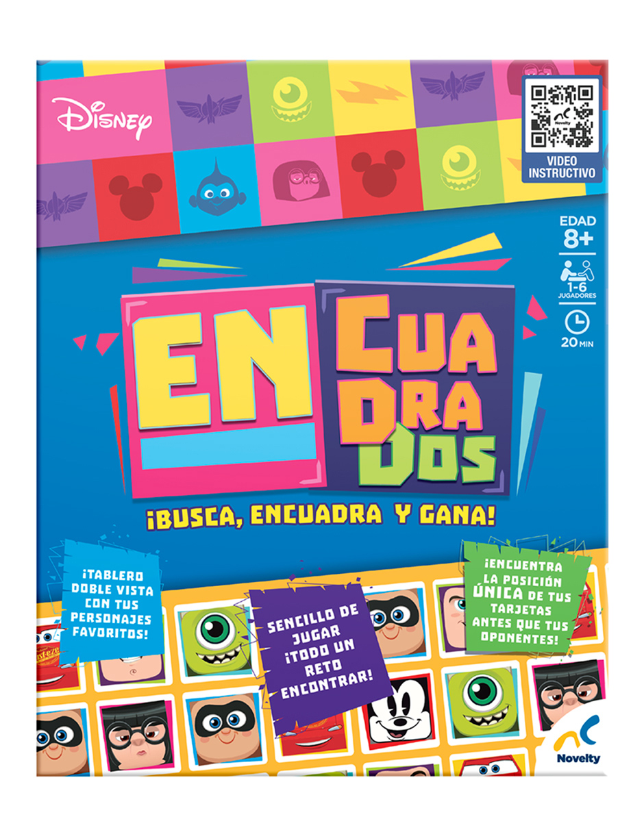 Foto 4 pulgar | Juego De Mesa Infantil En Cuadrados Disney Pixar Caja De Carton