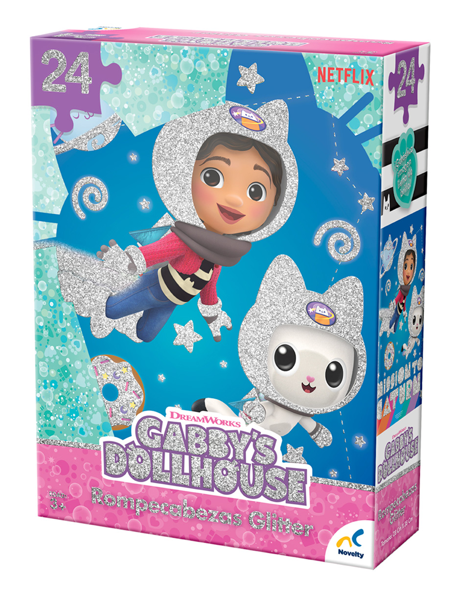 Foto 3 pulgar | Rompecabezas Especial Glitter Gabby´s Doll House 24qq Piezas Caja De Cartón