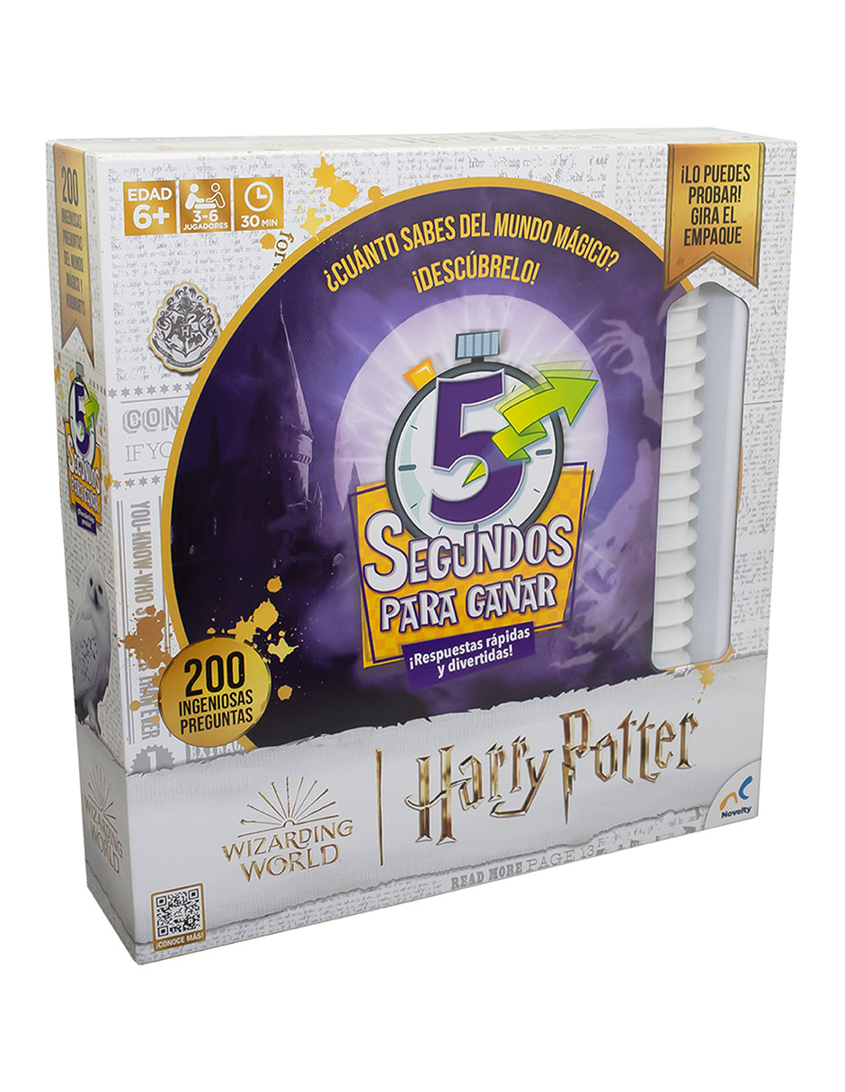 Foto 2 pulgar | Juego De Mesa En Familia 5 Segundos Para Ganar Harry Potter Caja De Carton