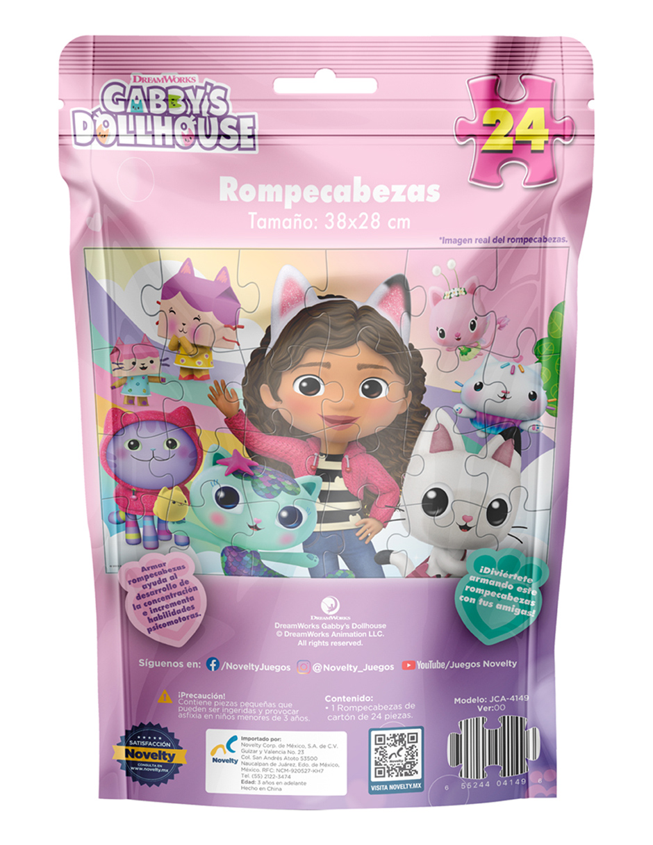 Foto 3 pulgar | Rompecabezas Bolsa Foil  Gabby´s Doll House 24 Pzas