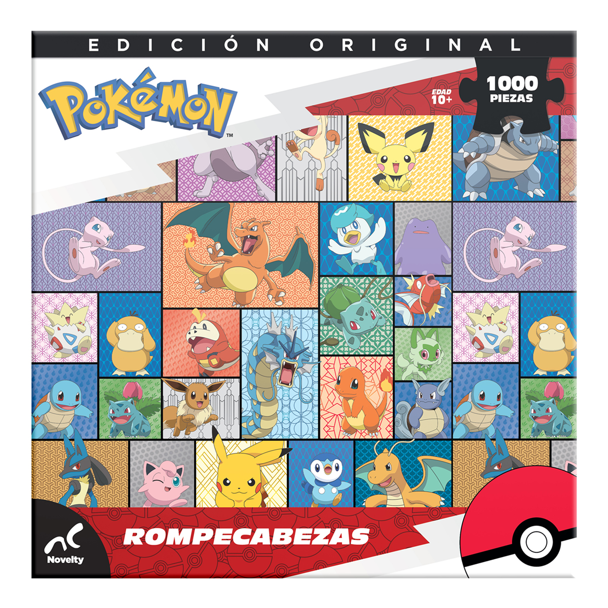 Foto 4 pulgar | Rompecabezas Coleccionable Pokemon 1000 Piezas Caja De Carton