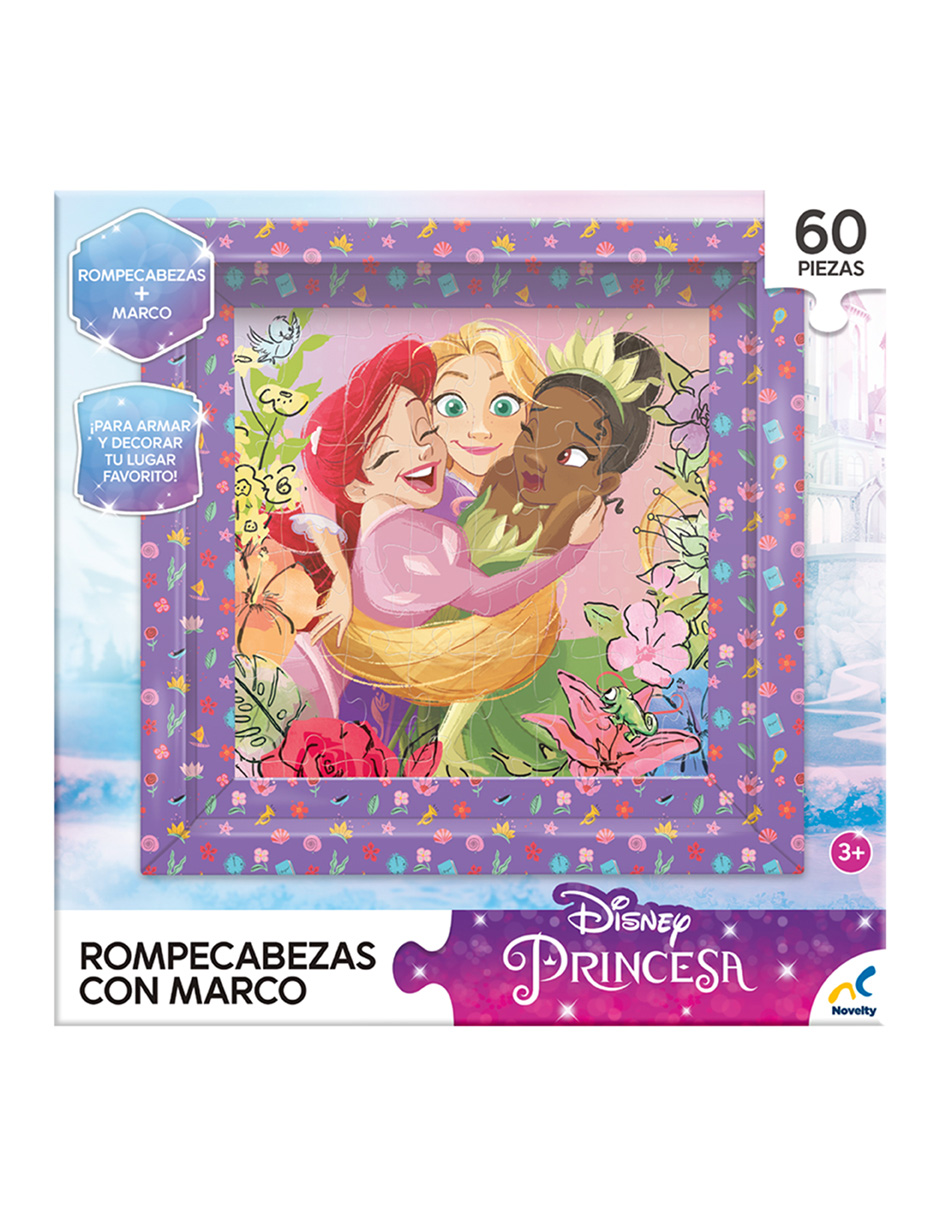 Foto 3 | Rompecabezas Con Marco Princesas Caja De Carton