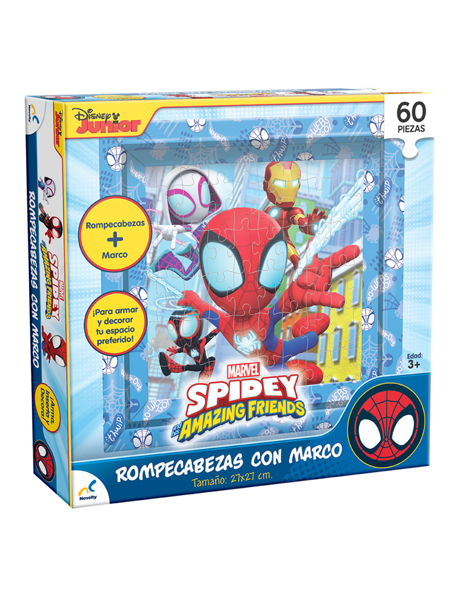 Foto 2 pulgar | Rompecabezas Con Marco Spidey Caja De Carton