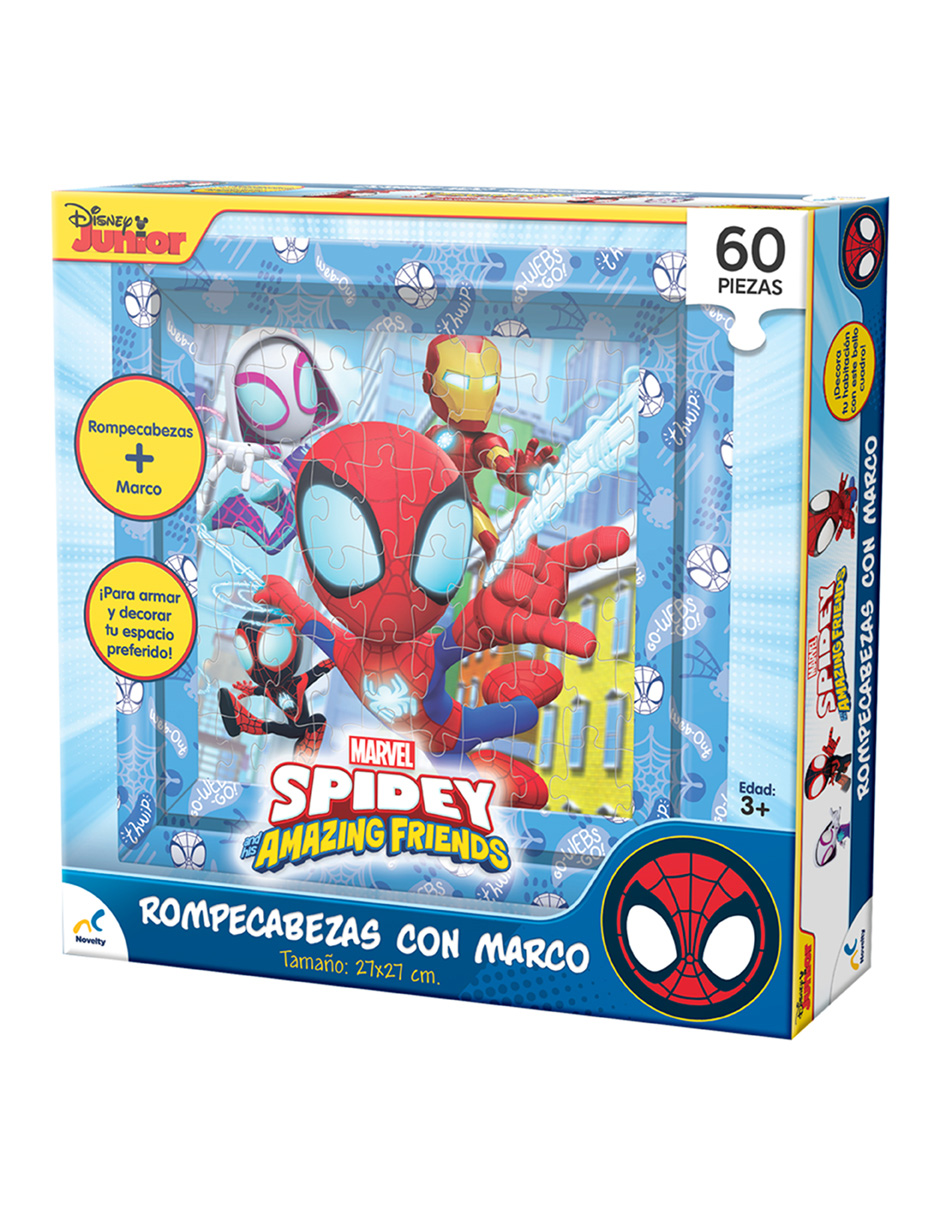 Foto 3 pulgar | Rompecabezas Con Marco Spidey Caja De Carton