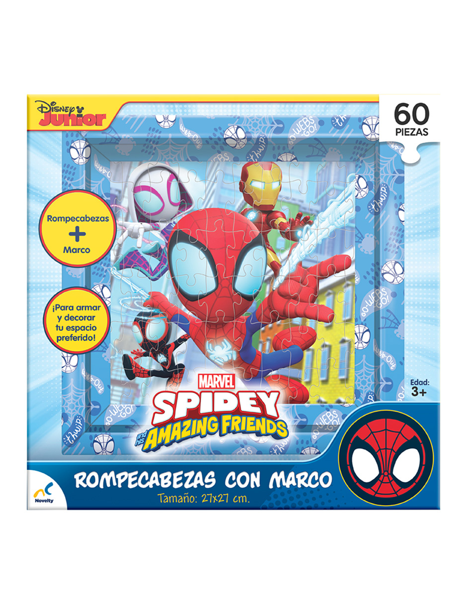 Foto 4 pulgar | Rompecabezas Con Marco Spidey Caja De Carton