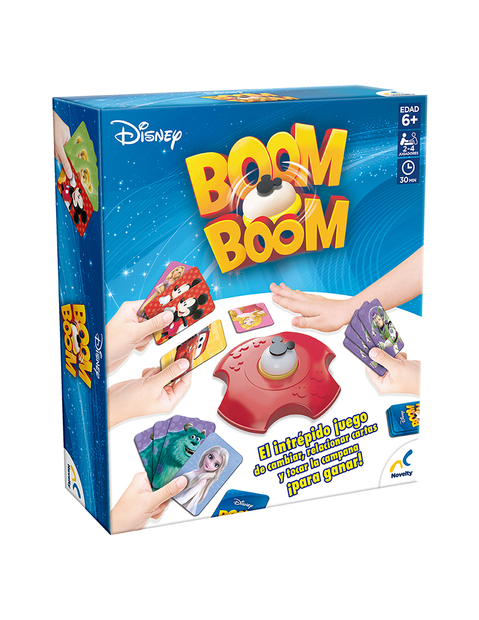 Foto 2 pulgar | Juego De Mesa En Familia Boom Boom Disney Caja De Cartón