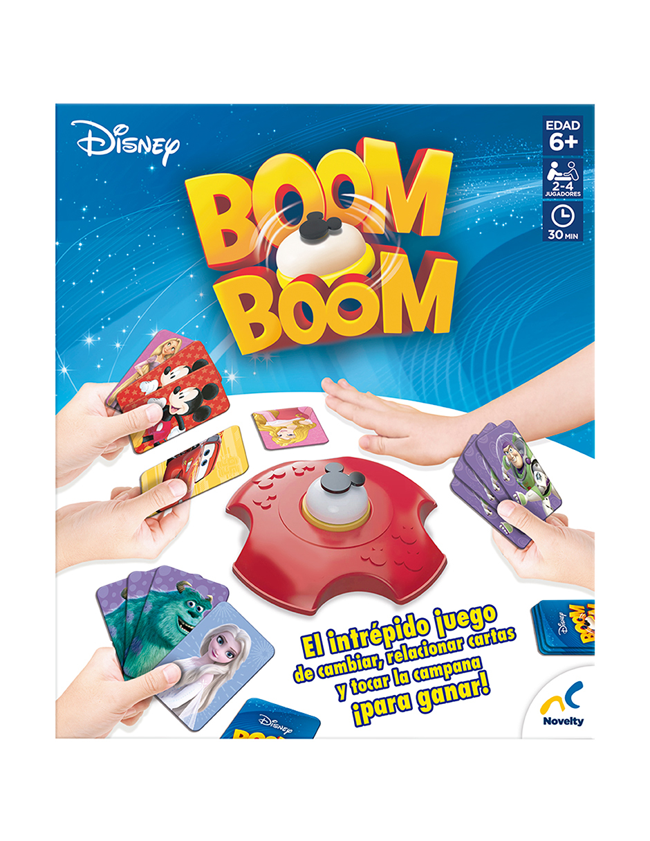 Foto 4 pulgar | Juego De Mesa En Familia Boom Boom Disney Caja De Cartón