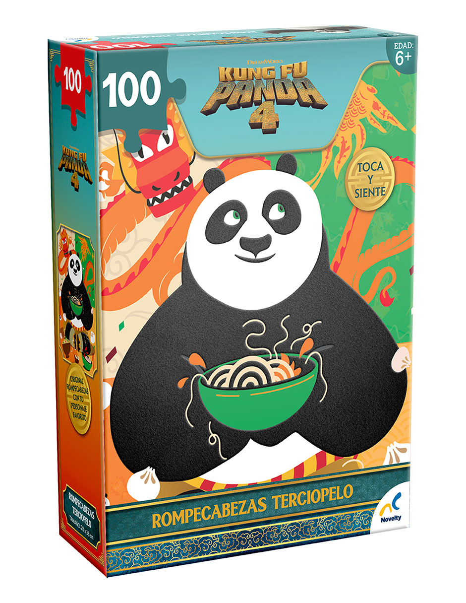 Foto 2 pulgar | Rompecabezas Especial Aterciopelado Kfu Panda 4, Caja Carton