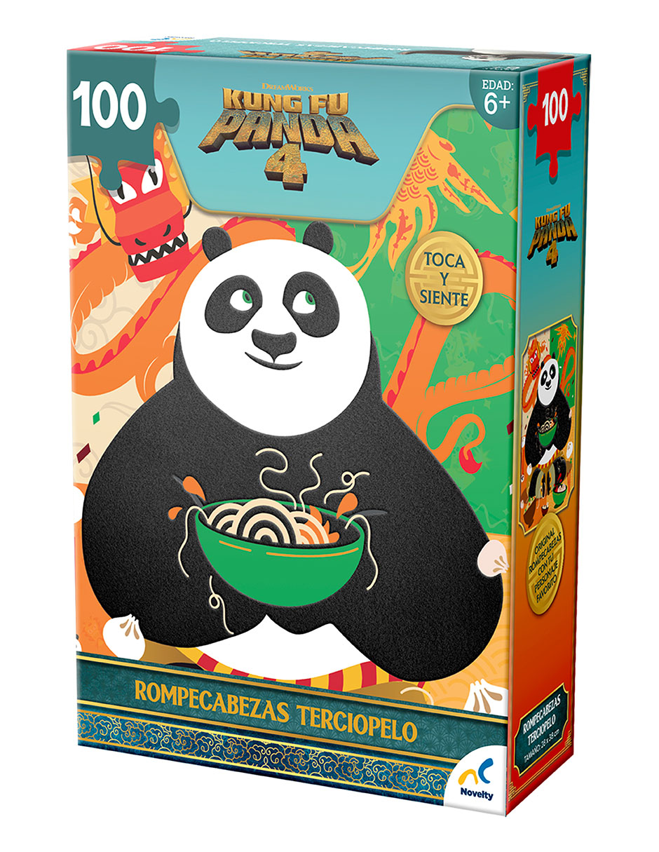 Foto 3 pulgar | Rompecabezas Especial Aterciopelado Kfu Panda 4, Caja Carton