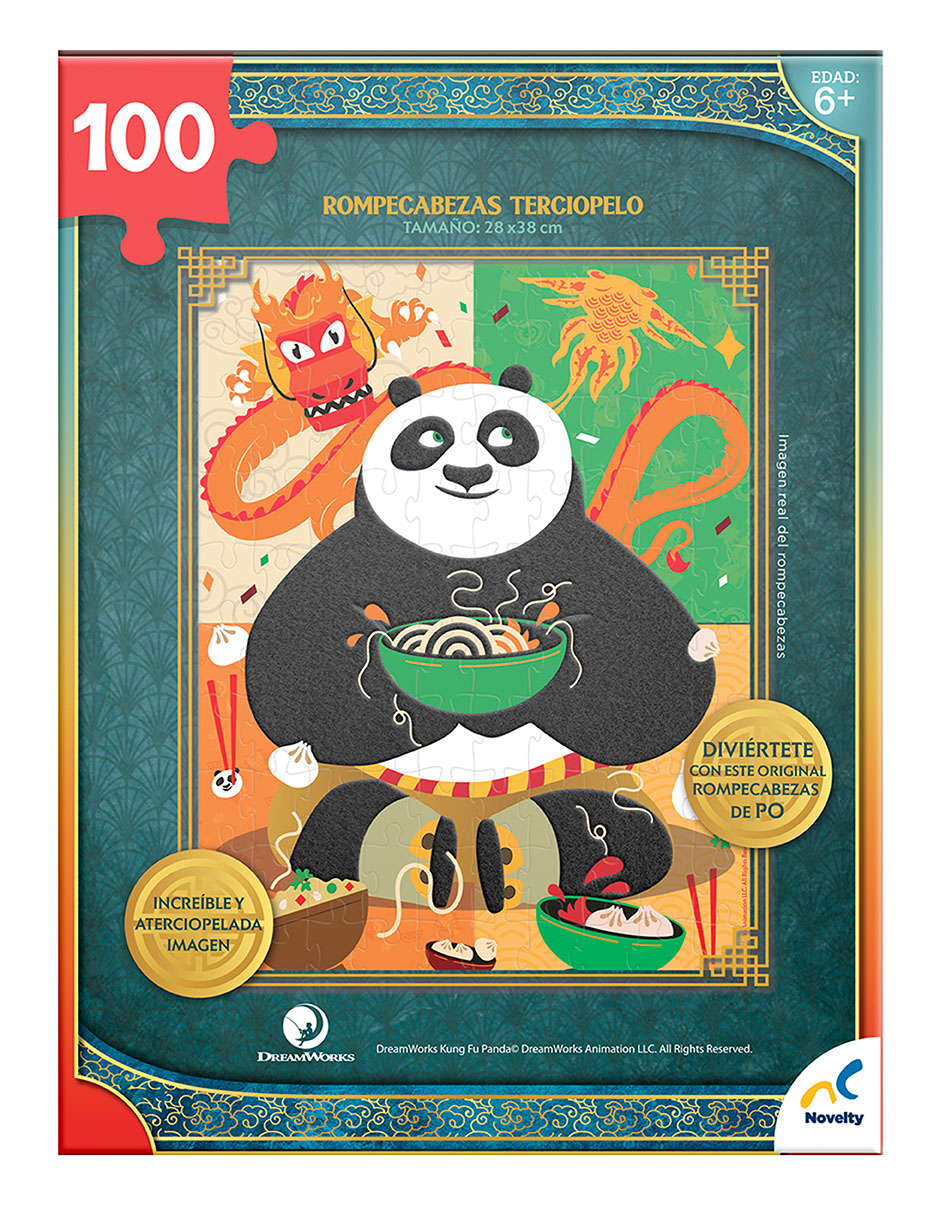Foto 5 pulgar | Rompecabezas Especial Aterciopelado Kfu Panda 4, Caja Carton