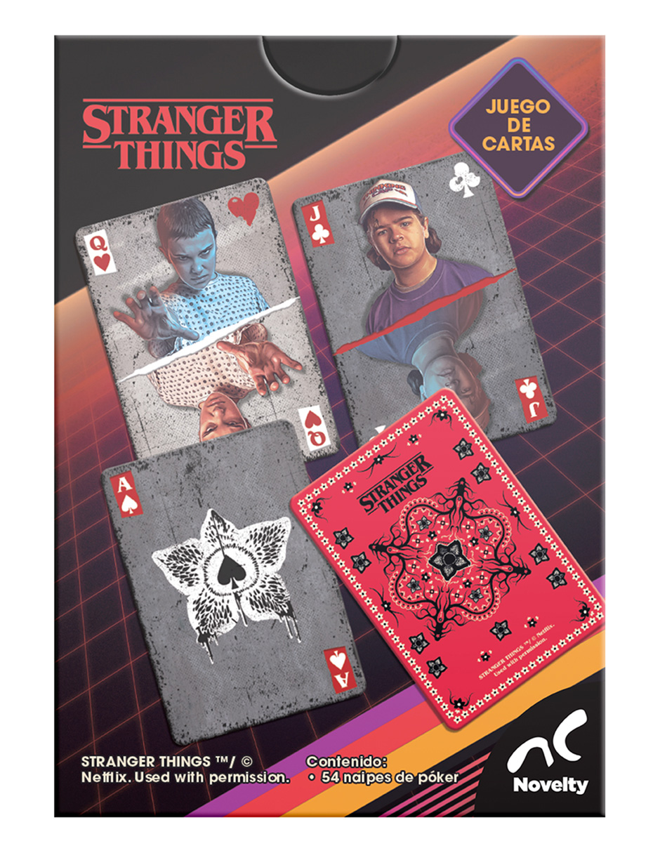 Foto 5 pulgar | Baraja Poker Stranger Things