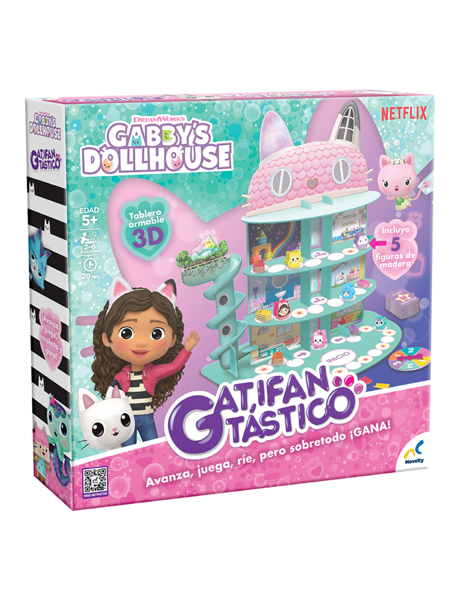 Foto 2 pulgar | Juego De Mesa Infantil Gatifantastico Gabbys Dollhouse Caja De Carton