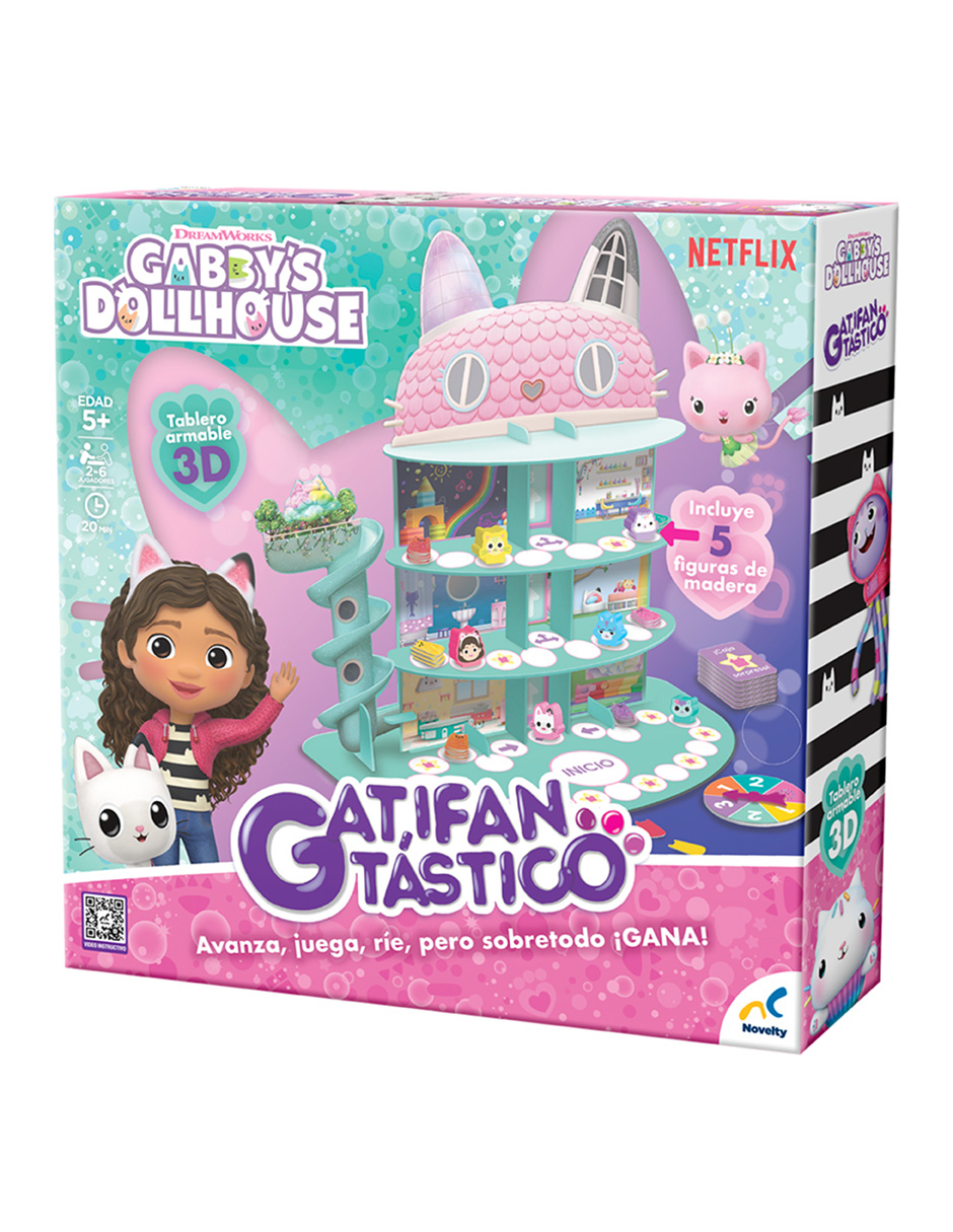 Foto 3 pulgar | Juego De Mesa Infantil Gatifantastico Gabbys Dollhouse Caja De Carton