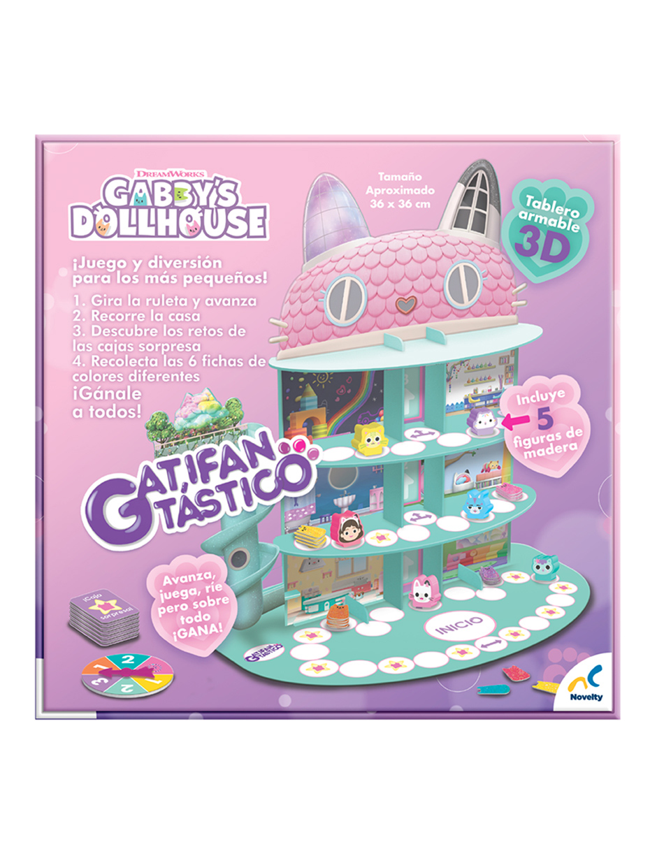 Foto 5 pulgar | Juego De Mesa Infantil Gatifantastico Gabbys Dollhouse Caja De Carton