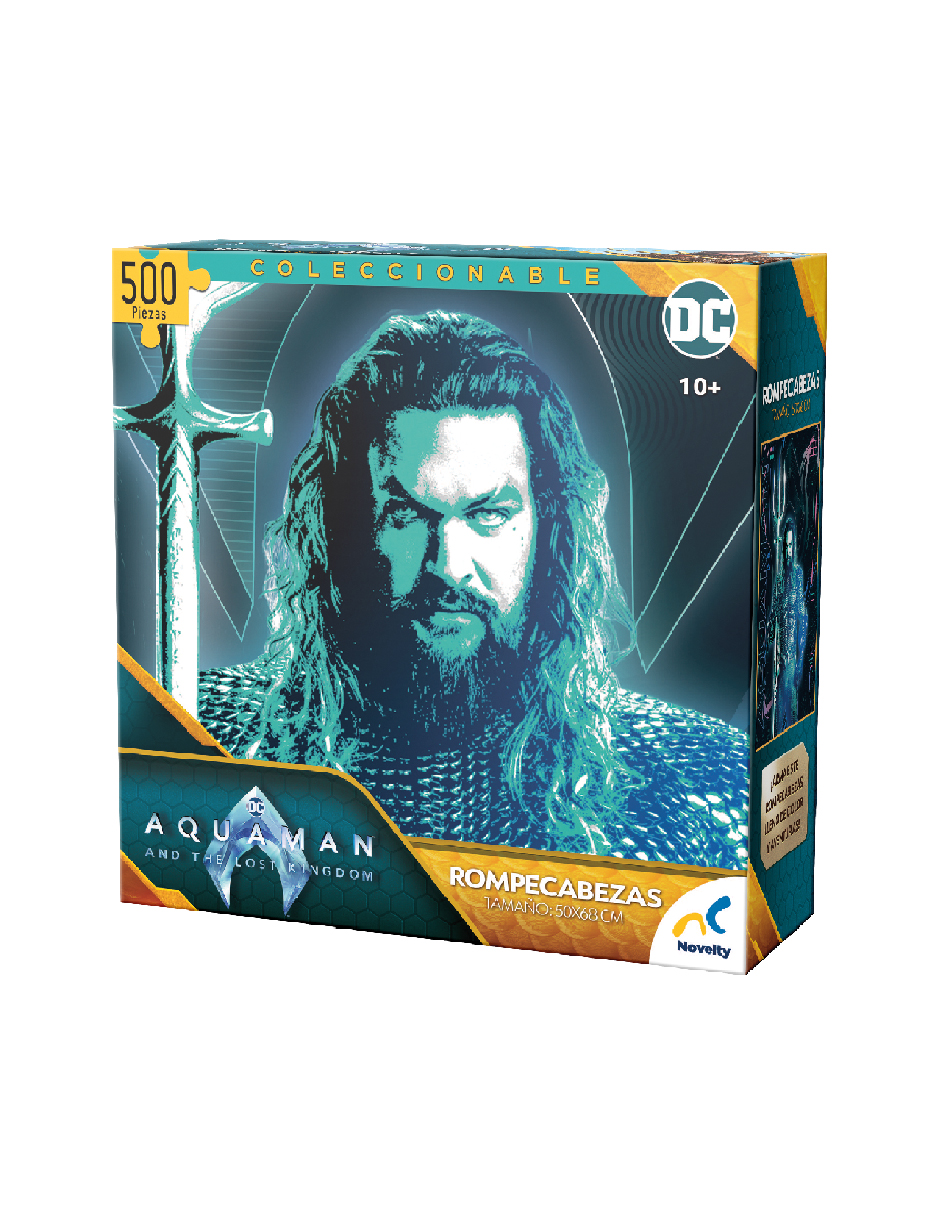 Foto 3 pulgar | Rompecabezas Coleccionable Aquaman 500 Piezas Caja Carton