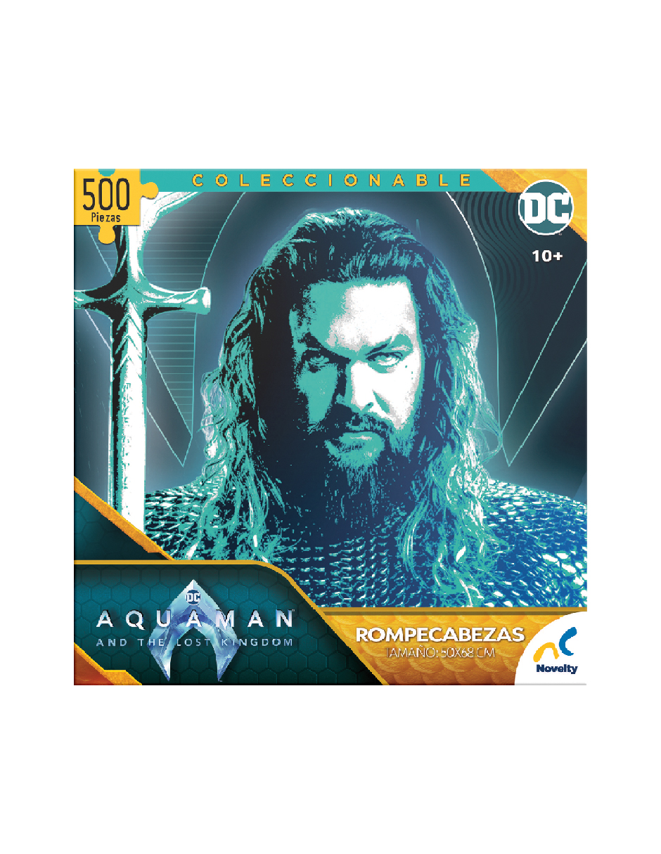 Foto 4 pulgar | Rompecabezas Coleccionable Aquaman 500 Piezas Caja Carton