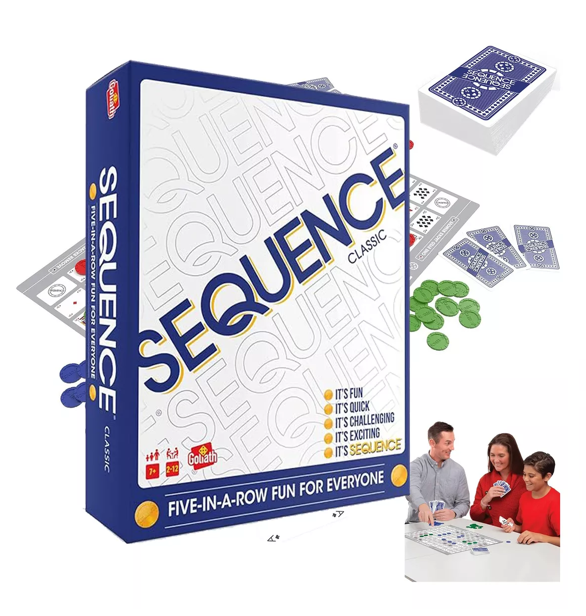 Foto 3 pulgar | Juego De Mesa Estrategia Familiar Juego Cartas 2-12 Jugadors, Gris