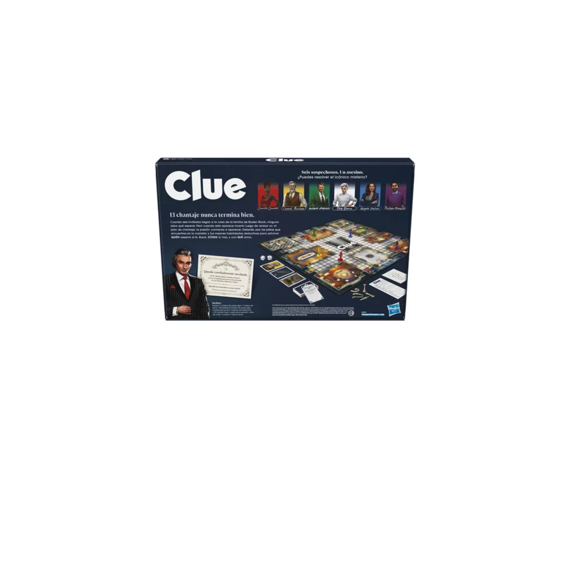 Foto 5 pulgar | Juego De Mesa Clue Juegos De Misterio Para 2 A 6 Jugadores