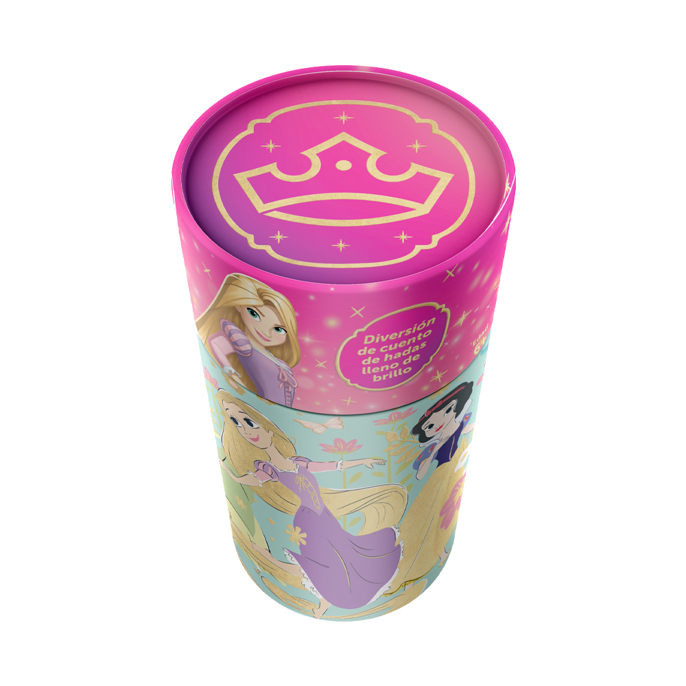 Foto 5 pulgar | Rompecabezas Infantil Princesas Cilindro Cartón