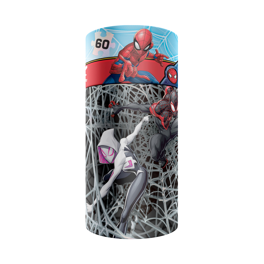 Foto 3 pulgar | Rompecabezas Infantil Spiderman Cilindro Cartón