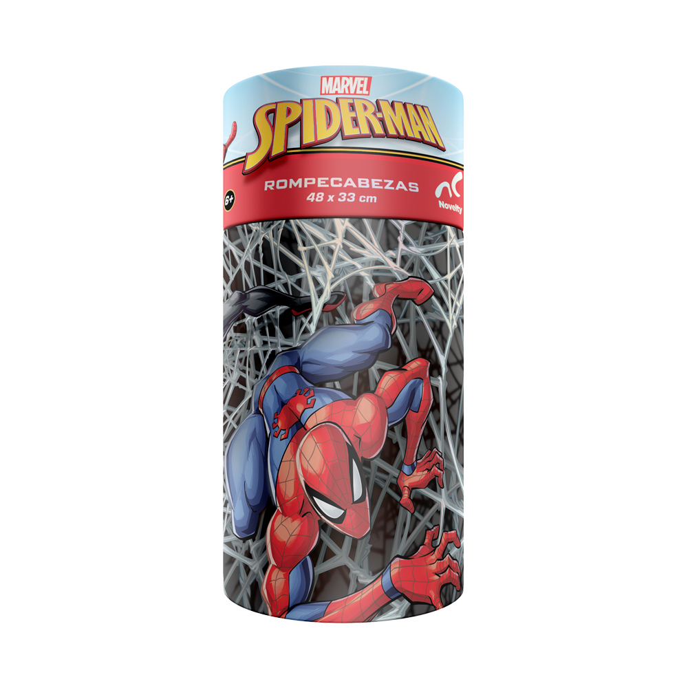 Foto 4 pulgar | Rompecabezas Infantil Spiderman Cilindro Cartón