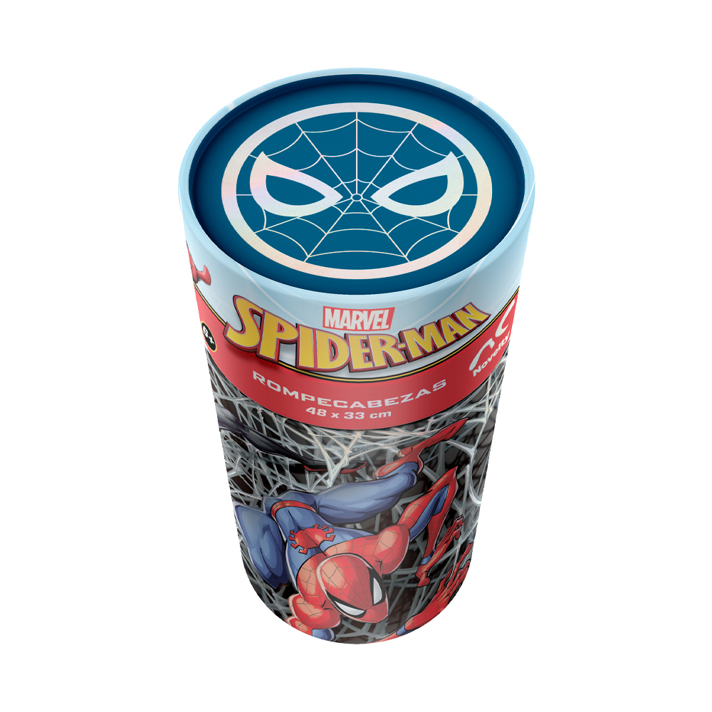 Foto 5 pulgar | Rompecabezas Infantil Spiderman Cilindro Cartón