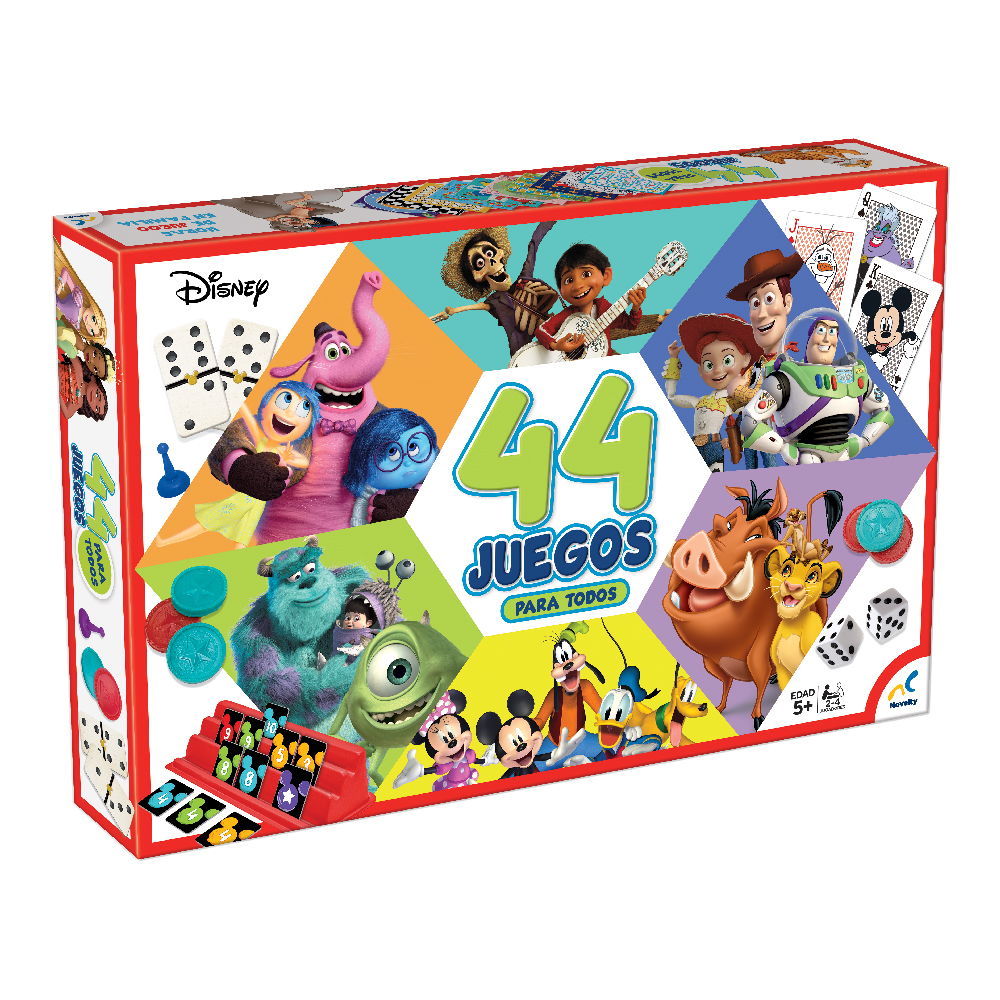 Set De Juegos 44 Juegos Para Todos Disney Pixar Caja De Cartón