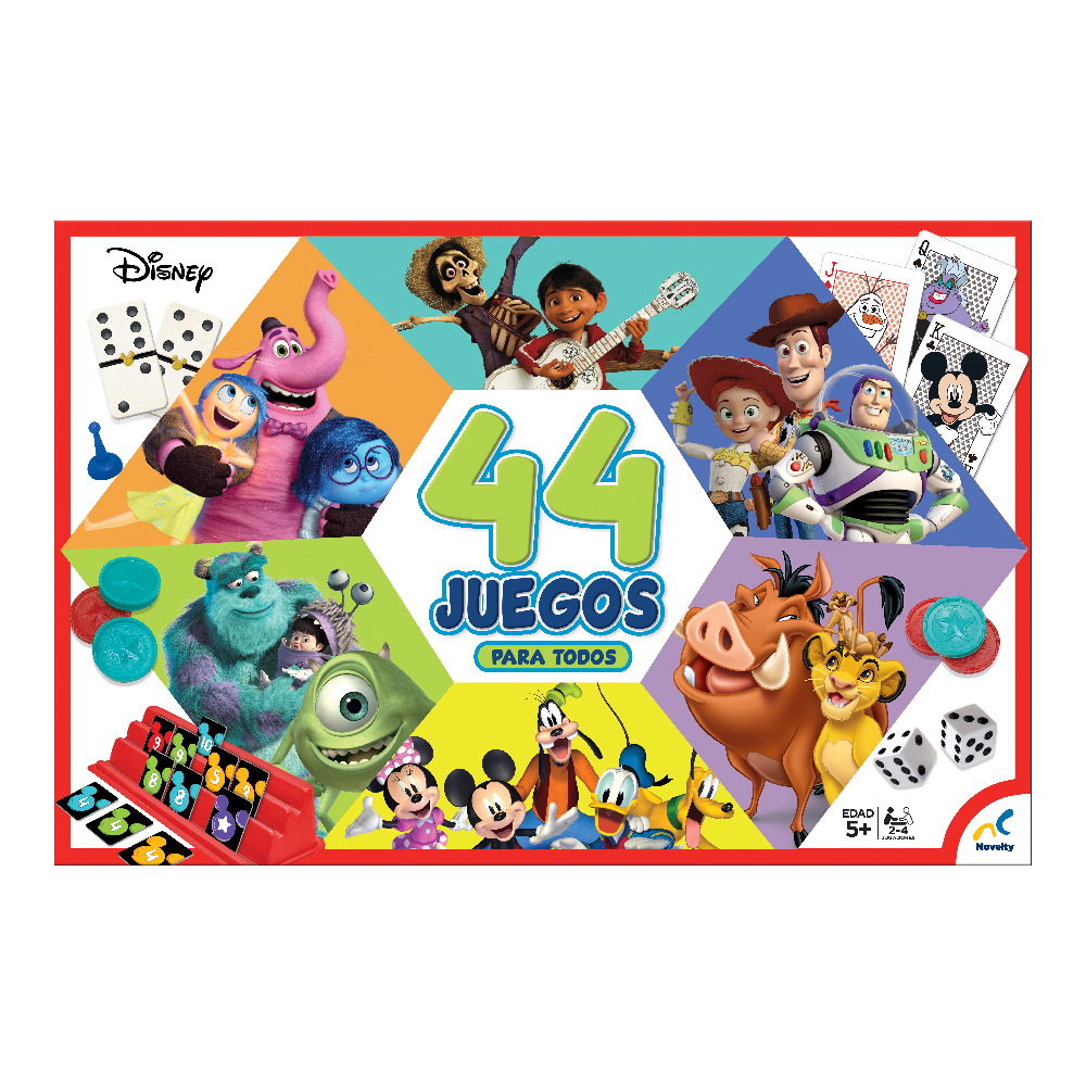 Foto 4 | Set De Juegos 44 Juegos Para Todos Disney Pixar Caja De Cartón