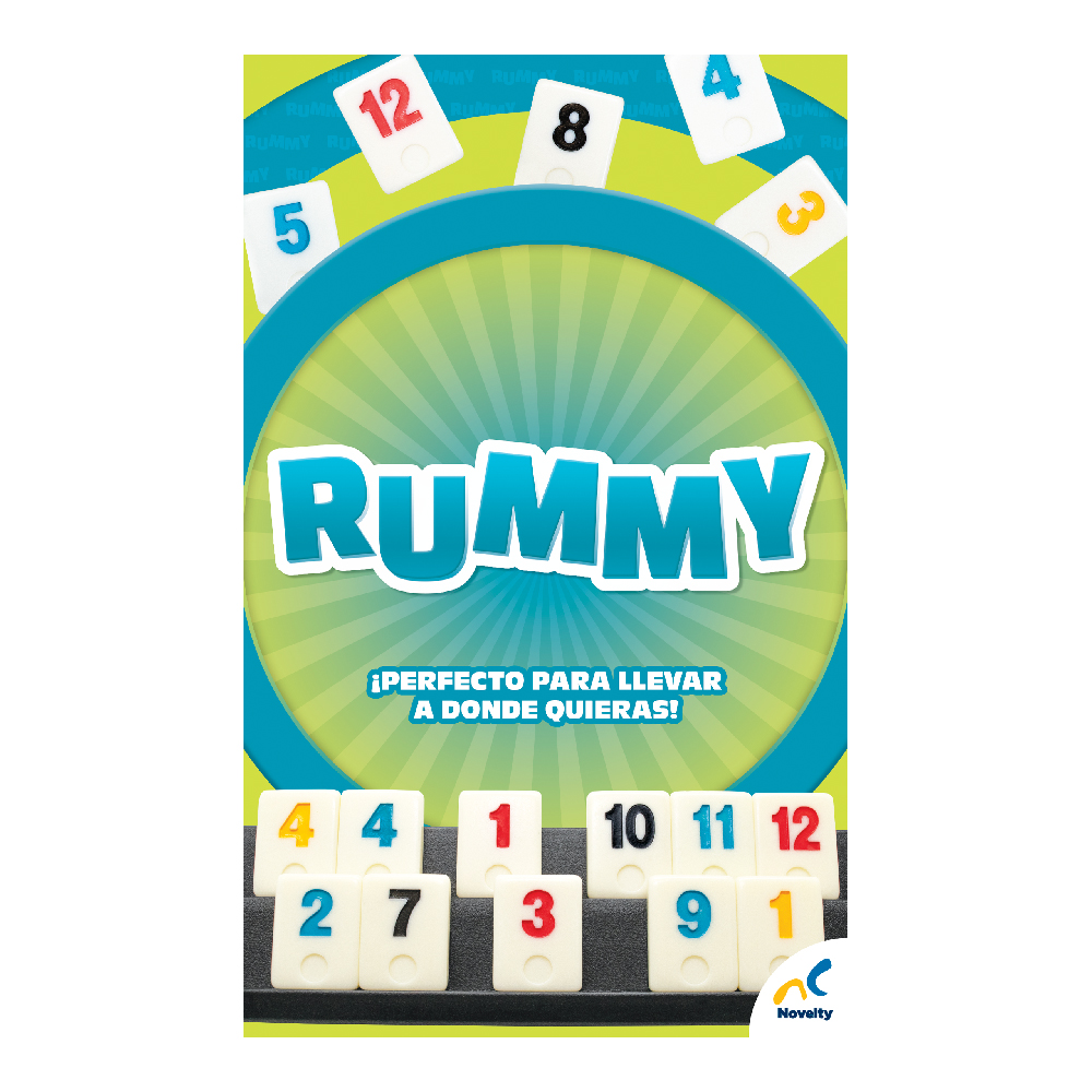 Foto 5 pulgar | Juego De Mesa Rummy De Viaje Caja De Cartón