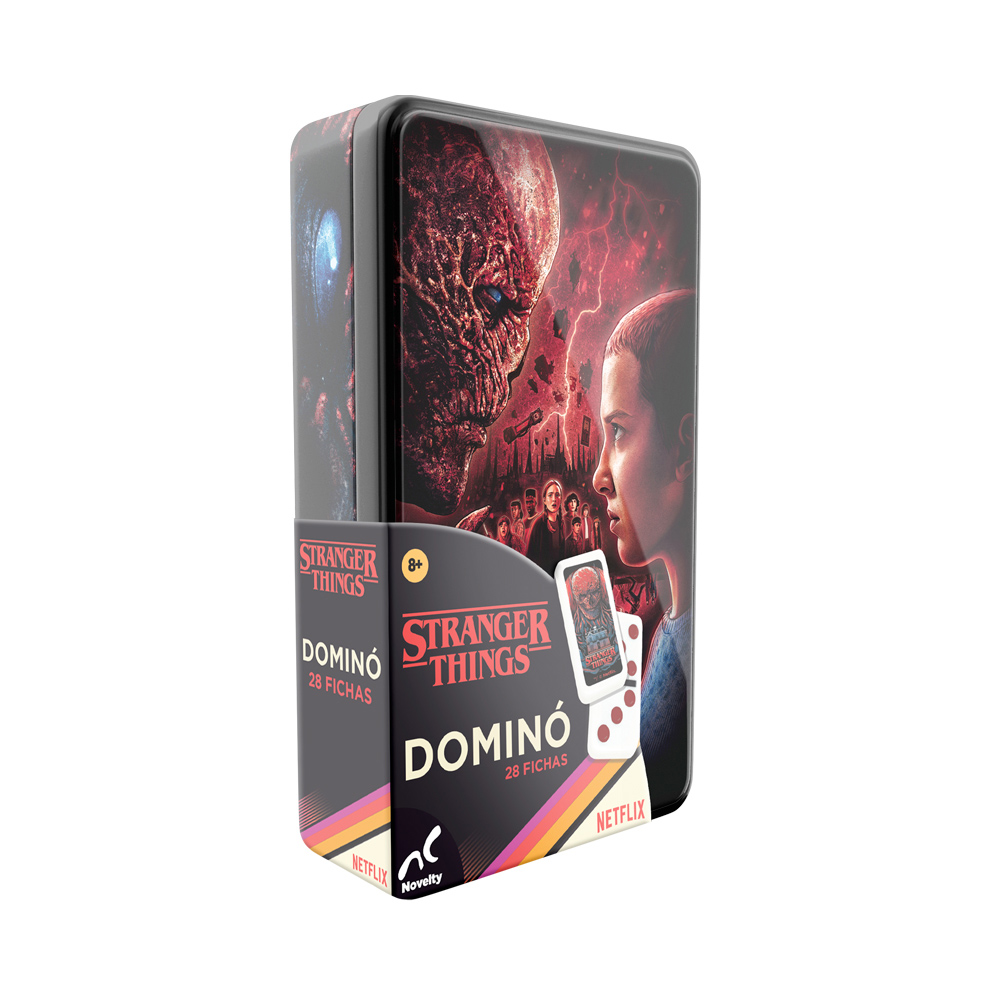 Foto 2 pulgar | Domino Puntos Stranger Things 28 Fichas Tin
