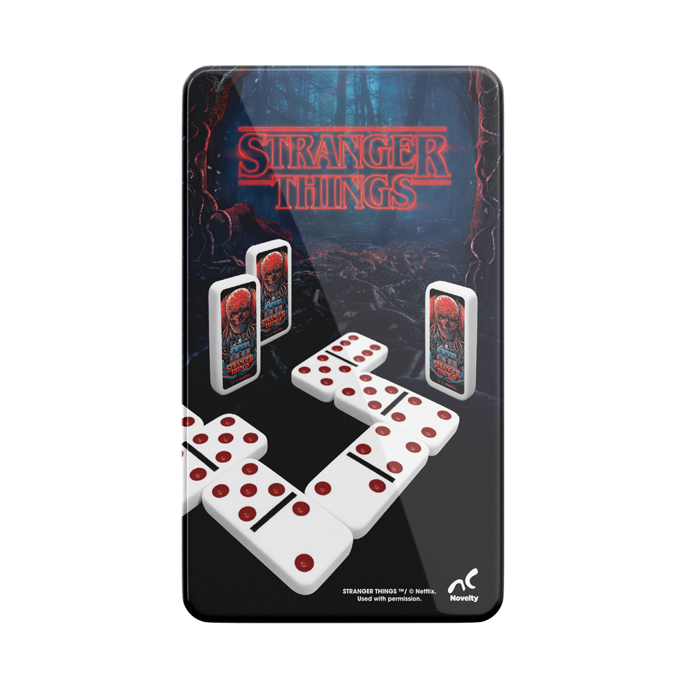 Foto 3 pulgar | Domino Puntos Stranger Things 28 Fichas Tin
