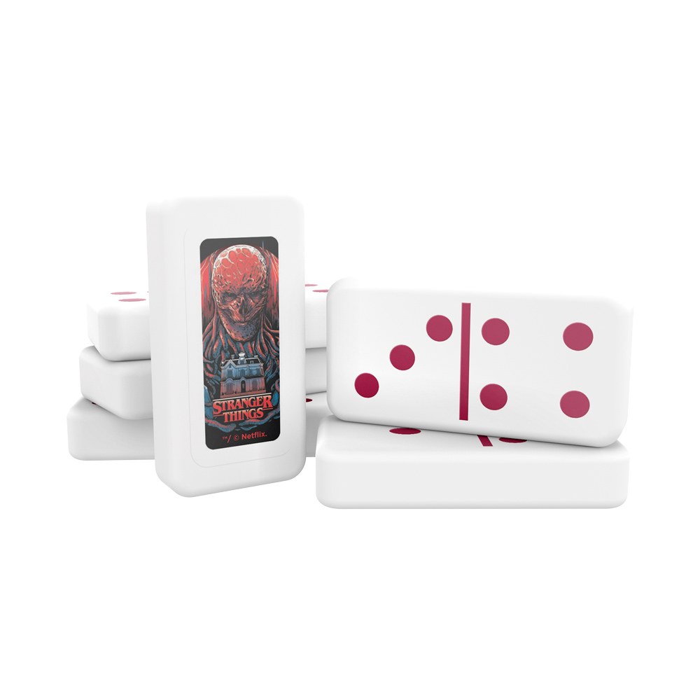 Foto 4 pulgar | Domino Puntos Stranger Things 28 Fichas Tin