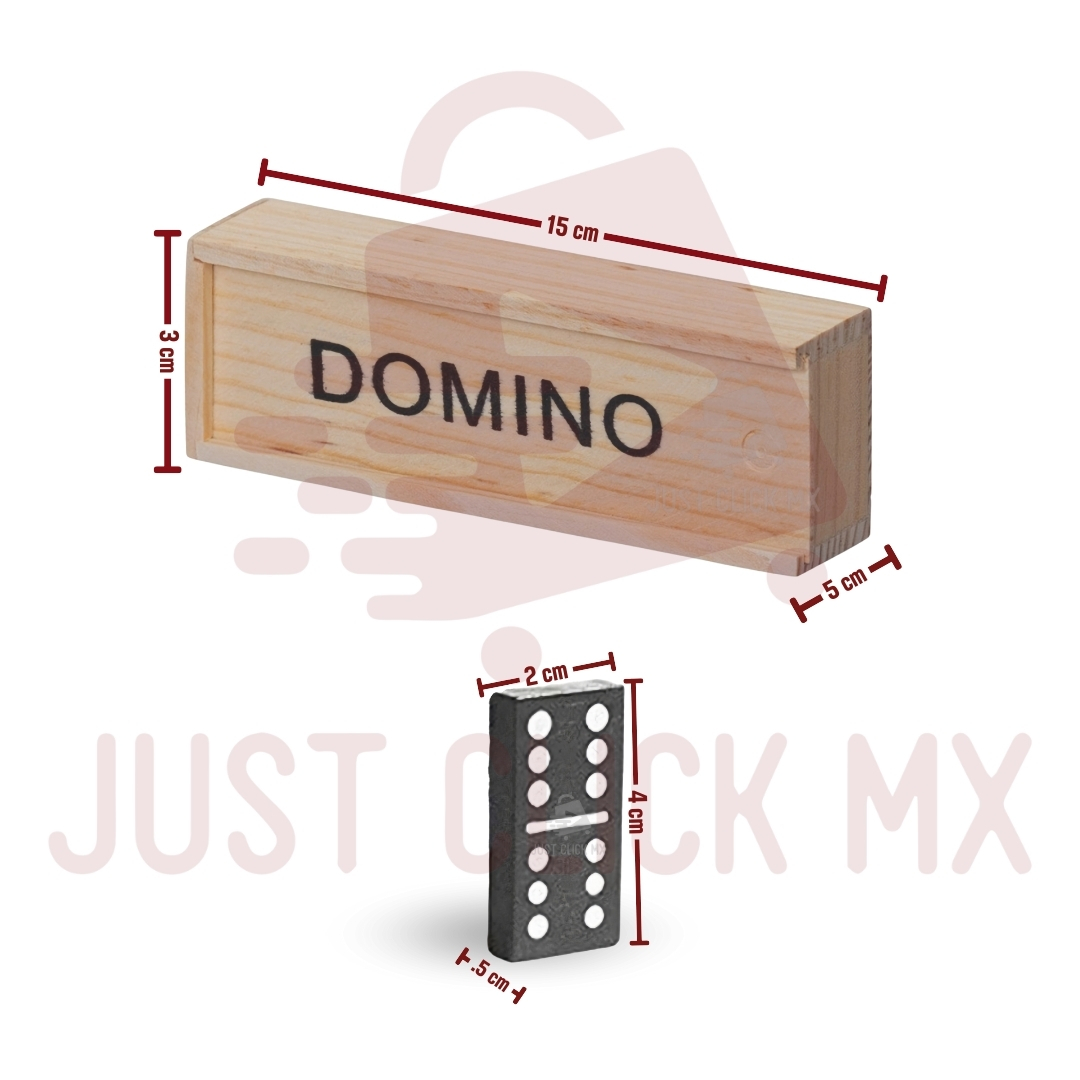 Foto 4 pulgar | Juego de Dominó Clásico JustClick MX de Madera