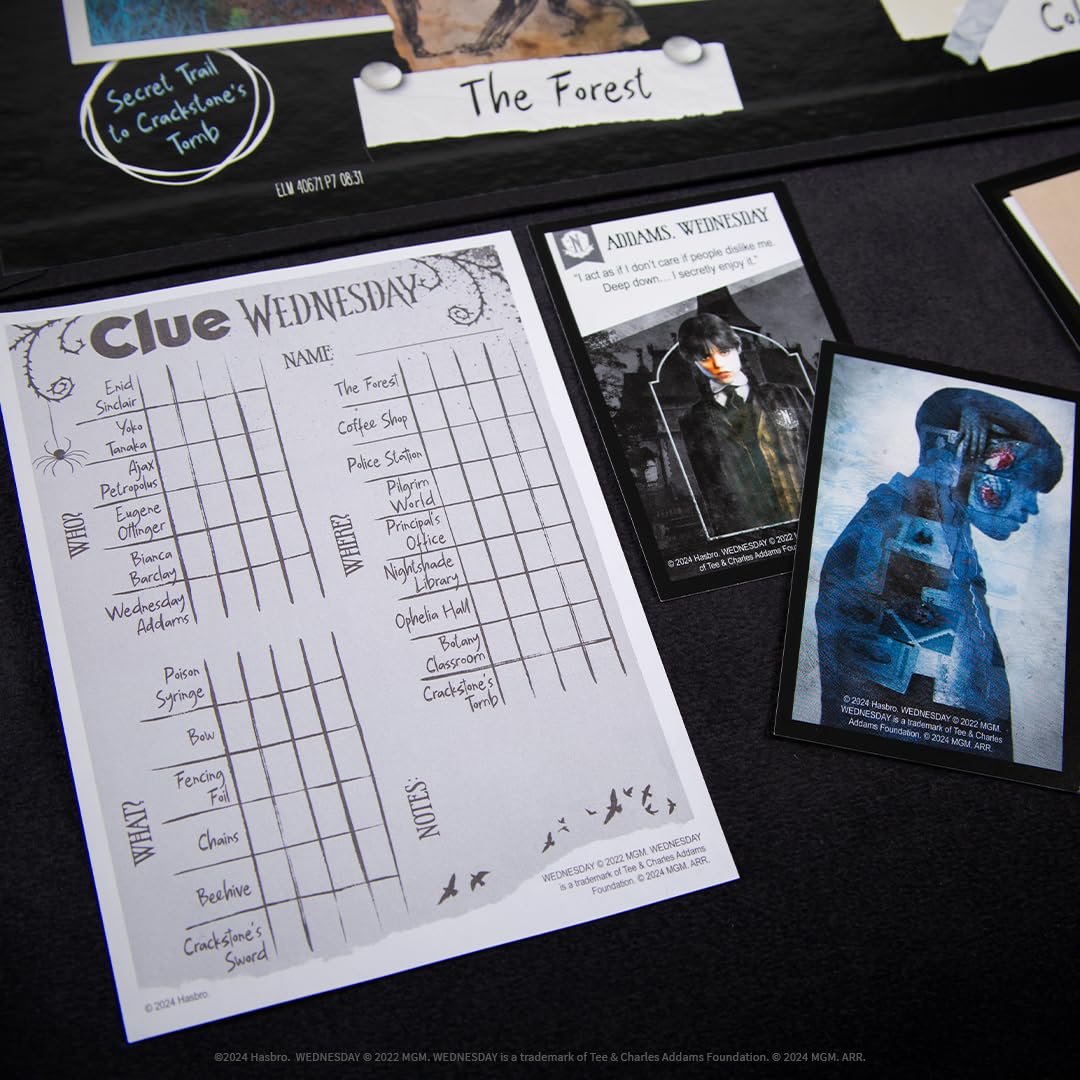 Foto 3 | Juego de Mesa Board Game Clue: Wednesday Serie Original de Netflix - Venta Internacional